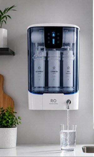 Compleate Clean RO with Glass of Water